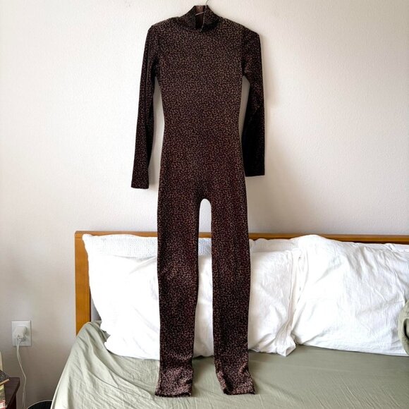 RARE! Frederick's of Hollywood Made in USA Vintage Leopard Print Bodysuit - Picture 2 of 6